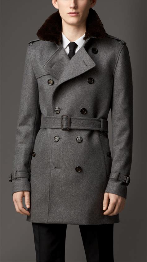 burberry wool military coat jacket mens belted|original Burberry trench coat.